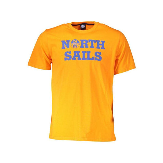 North Sails Orange Cotton Men T-Shirt NO-36918-M