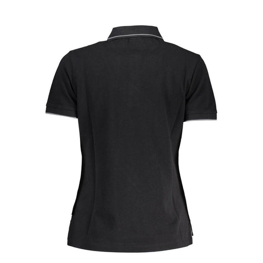Napapijri Black Cotton Women Polo Shirt NA-37565-S