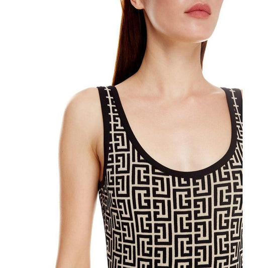 Balmain White Wool Women Bodysuit BA-15535-IT44|L