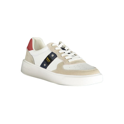 Blauer White Polyurethane Men Sneaker 1728,67403481248,Athletic - Sneakers - Shoes,Blauer,EU40/US7,EU41/US8,EU42/US9,EU43/US10,EU44/US11,EU45/US12,EU46,Men,New with tags,Shoes,Sneakers - Shoes,White