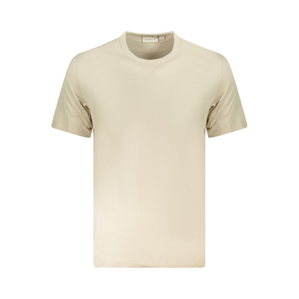 Calvin Klein Beige Cotton Men T-Shirt