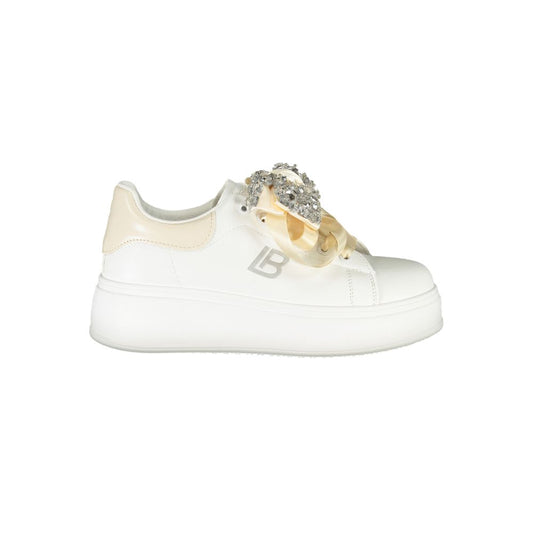 Laura Biagiotti White Polyester Women Sneaker LA-36499-EU37/US7