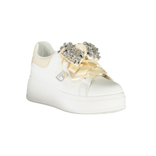 Laura Biagiotti White Polyester Women Sneaker LA-36499-EU37/US7