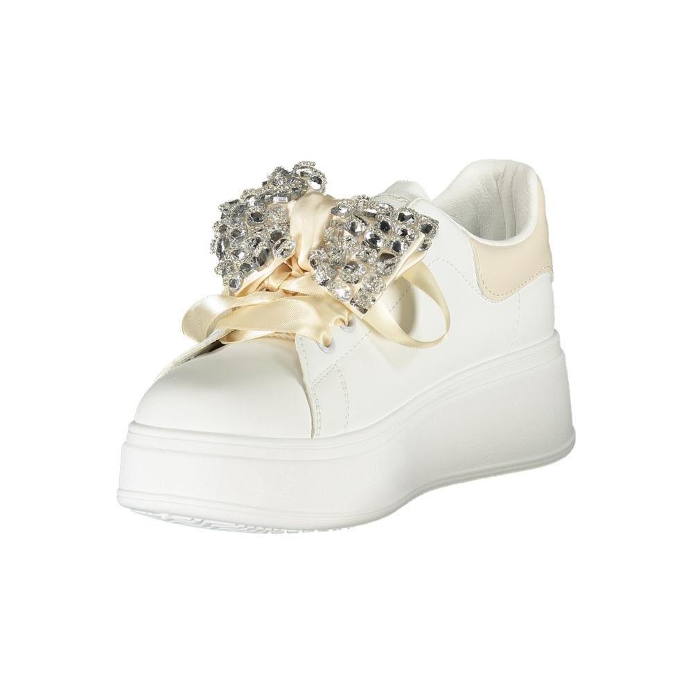Laura Biagiotti White Polyester Women Sneaker LA-36499-EU37/US7
