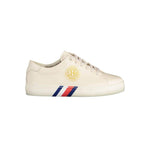 Tommy Hilfiger Beige Leather Women Sneaker TO-38080-EU37/US7