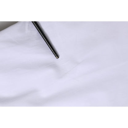 Dolce & Gabbana White Cotton GOLD Long Sleeves Dress Shirt