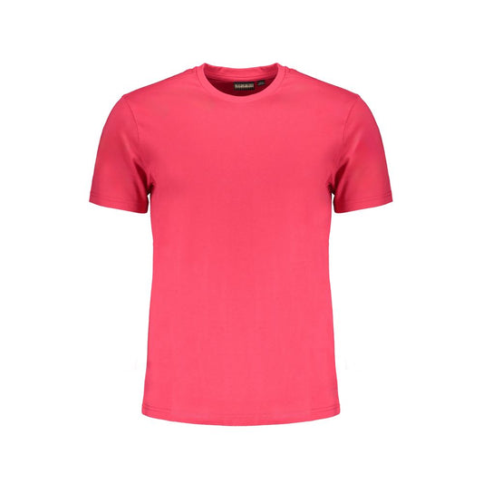 Napapijri Pink Cotton T-Shirt NA-29526-M