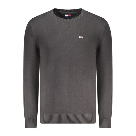 Tommy Hilfiger Black Cotton Men Sweater TO-35379-S