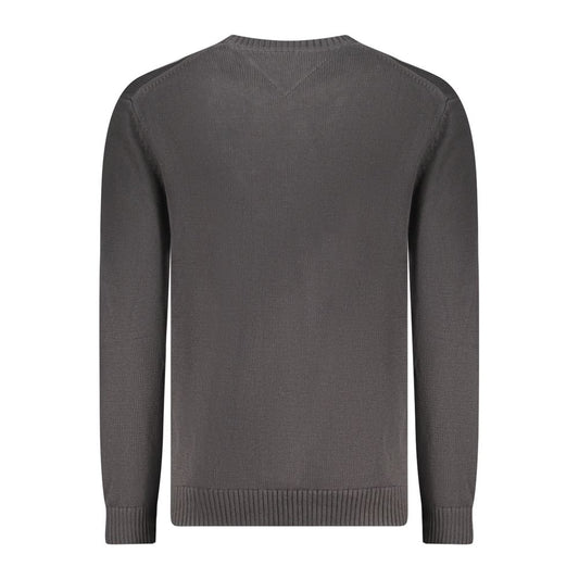 Tommy Hilfiger Black Cotton Men Sweater TO-35379-S