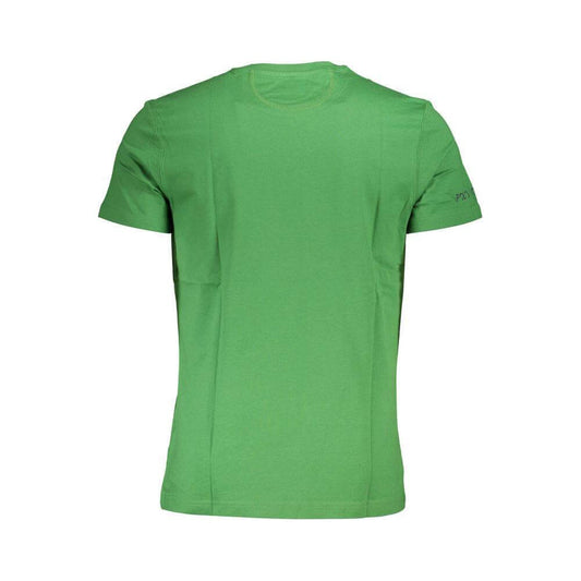 La Martina Green Cotton Men T-Shirt LA-37496-M