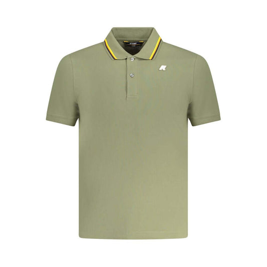 K-WAY Green Cotton Polo Shirt KW-38393-M