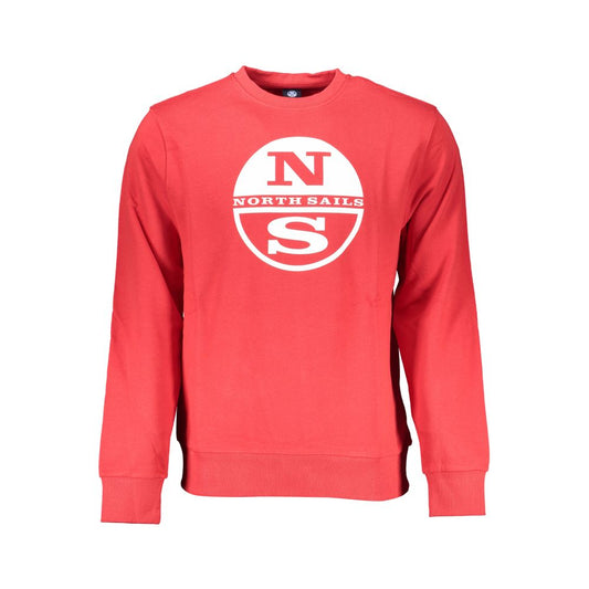 North Sails Red Cotton Men Sweater