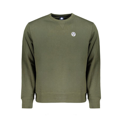 North Sails Green Cotton Men Sweater