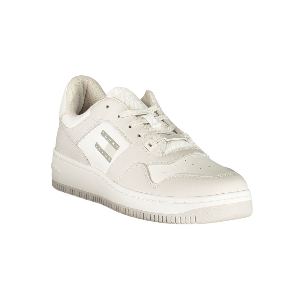 Tommy Hilfiger White Polyurethane Men Sneaker 1728,67403481248,Athletic - Sneakers - Shoes,EU40/US7,EU41/US8,EU42/US9,EU43/US10,EU44/US11,EU45/US12,EU46,Men,New with tags,Shoes,Sneakers - Shoes,Tommy Hilfiger,White