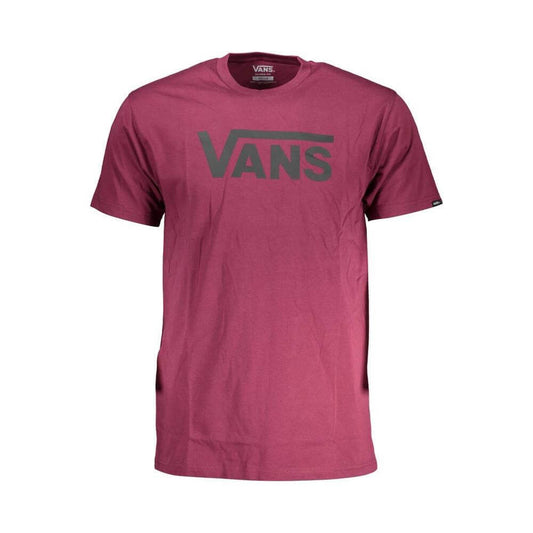 Vans Purple Cotton Men T-Shirt VA-37316-XS