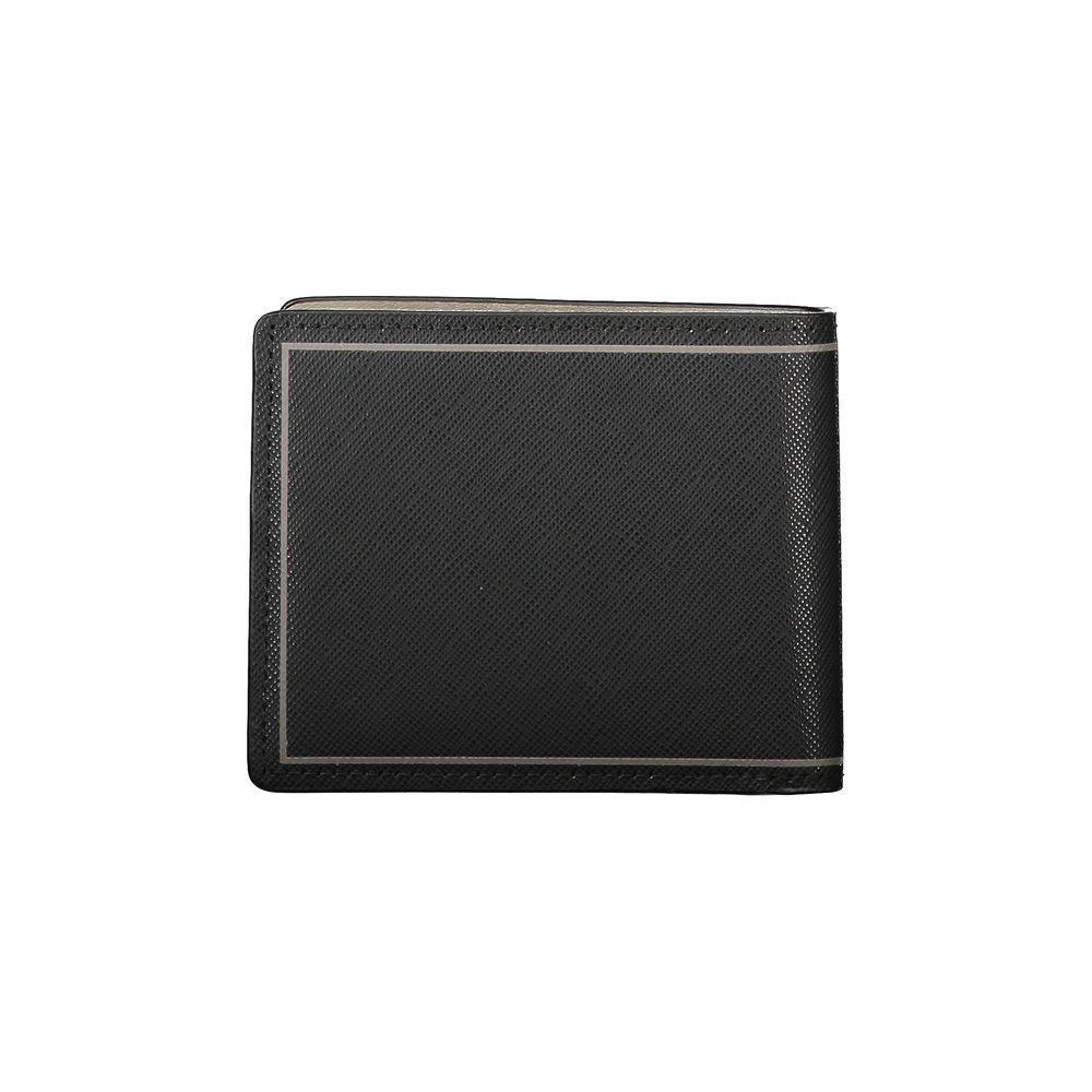Tommy Hilfiger Black Leather Double Card Wallet TO-27167