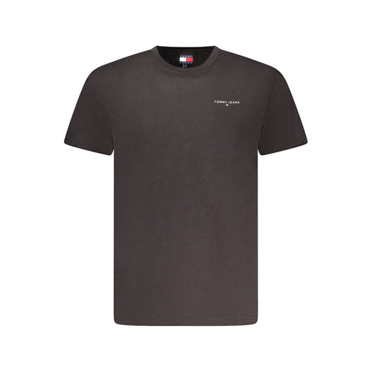 Tommy Hilfiger Black Cotton Men T-Shirt TO-35380-S