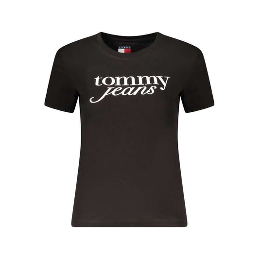 Tommy Hilfiger Black Cotton Tops & T-Shirt TO-36253-S