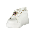 Laura Biagiotti White Synthetic Women Sneaker LA-36461-EU40/US10