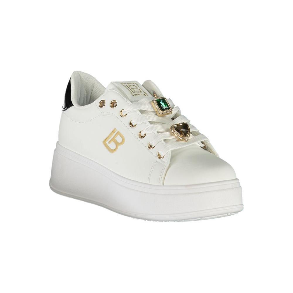 Laura Biagiotti White Synthetic Women Sneaker LA-36475-EU39/US9
