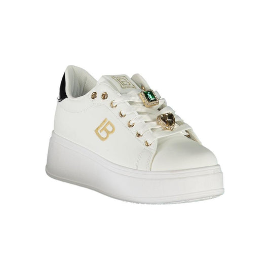 Laura Biagiotti White Synthetic Women Sneaker LA-36475-EU39/US9