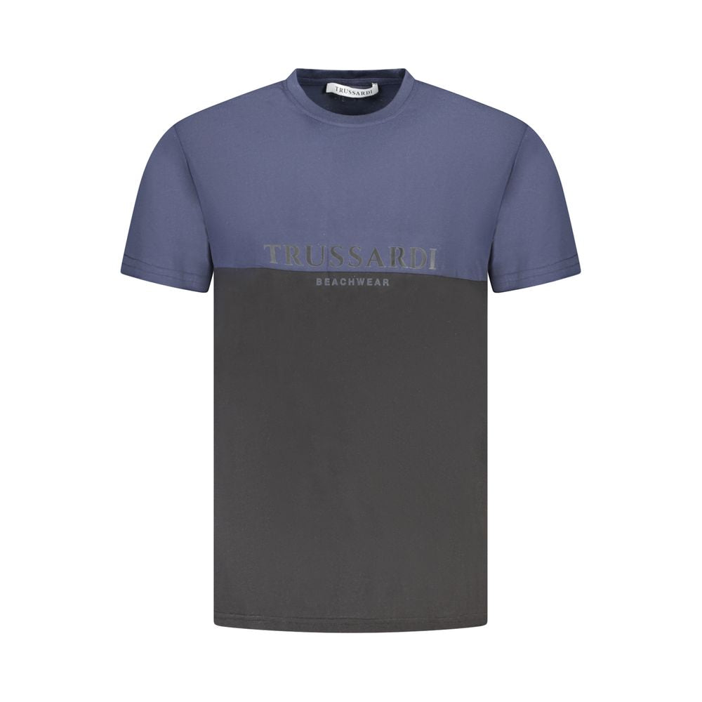 Trussardi Blue Cotton Men T-Shirt