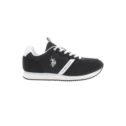 U.S. POLO ASSN. Black Polyester Men Sneaker 1728,67403481248,Athletic - Sneakers - Shoes,Black,EU43/US10,EU44/US11,EU45/US12,Men,New with tags,Shoes,Sneakers - Shoes,U.S. POLO ASSN.