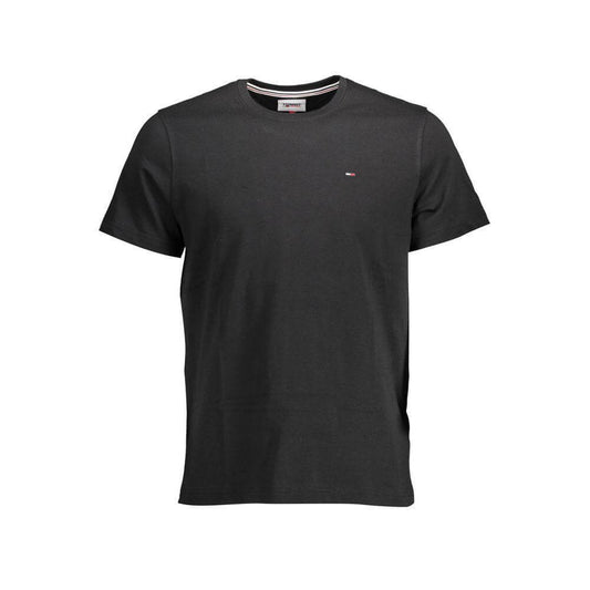 Tommy Hilfiger Black Organic Cotton Men T-Shirt TO-37526-XXL