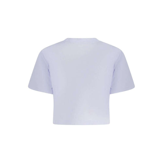 Converse Purple Cotton Women T-Shirt CO-38352-L