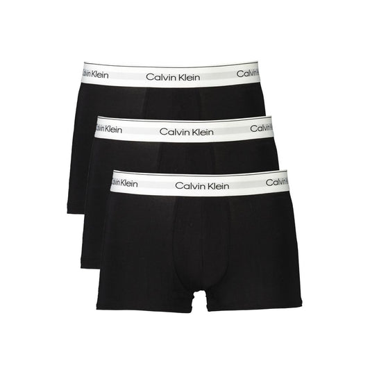 Calvin Klein Black Cotton Men Boxer Short CA-35389-XXL