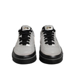 HIDE & JACK Metallic Silver Low Top Lace Up Sneakers Shoes MV7280-43