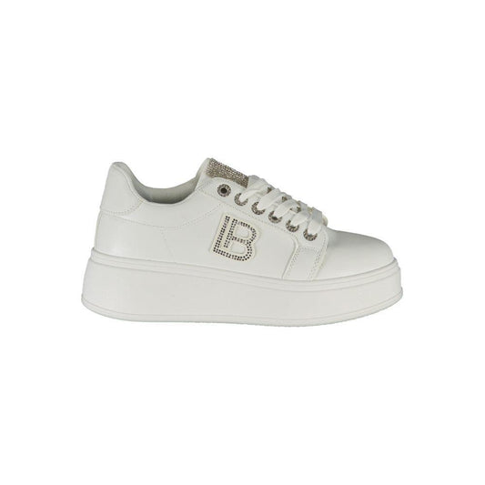 Laura Biagiotti White Polyester Women Sneaker LA-36494-EU37/US7