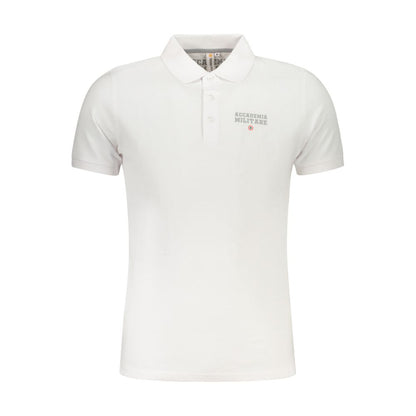 Accademia Militare White Cotton Polo Shirt