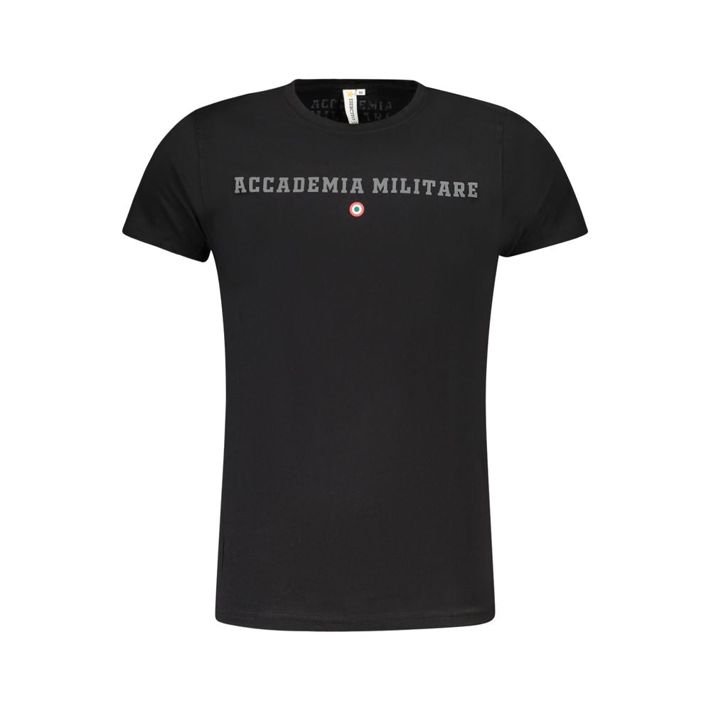 Accademia Militare Black Cotton T-Shirt