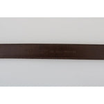 Dolce & Gabbana Blue Perforated Leather Gray Buckle Belt BEL50058-90