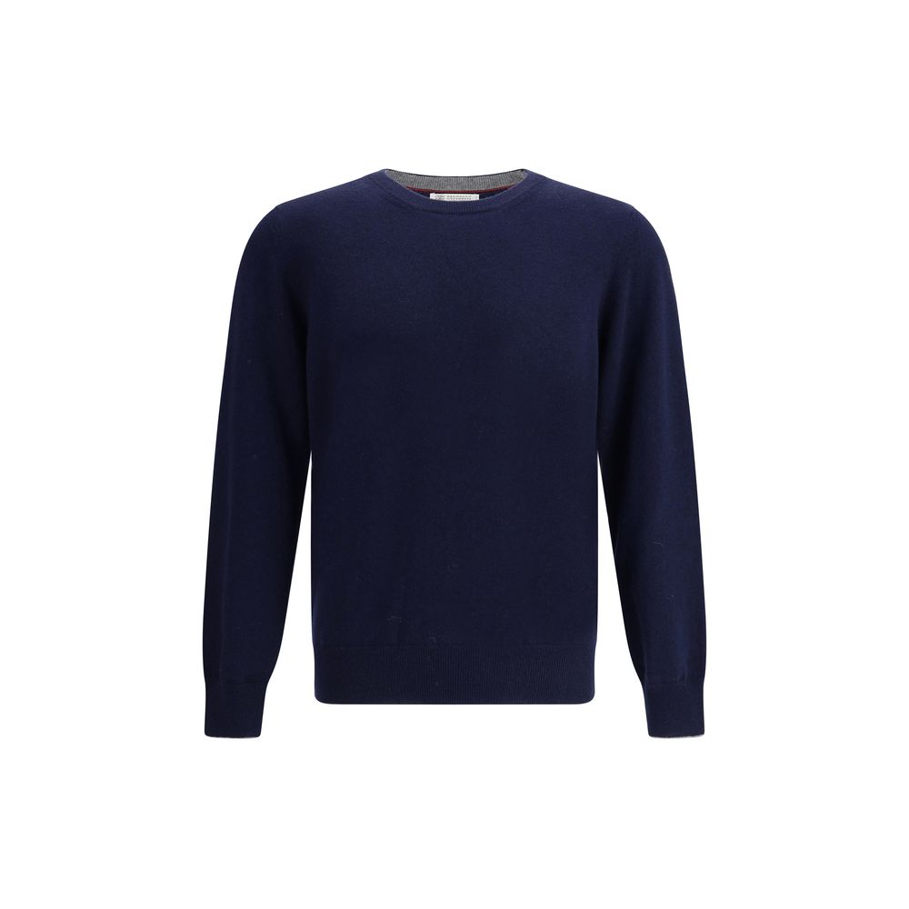 Brunello Cucinelli Blue Cashmere Cashmere Sweater