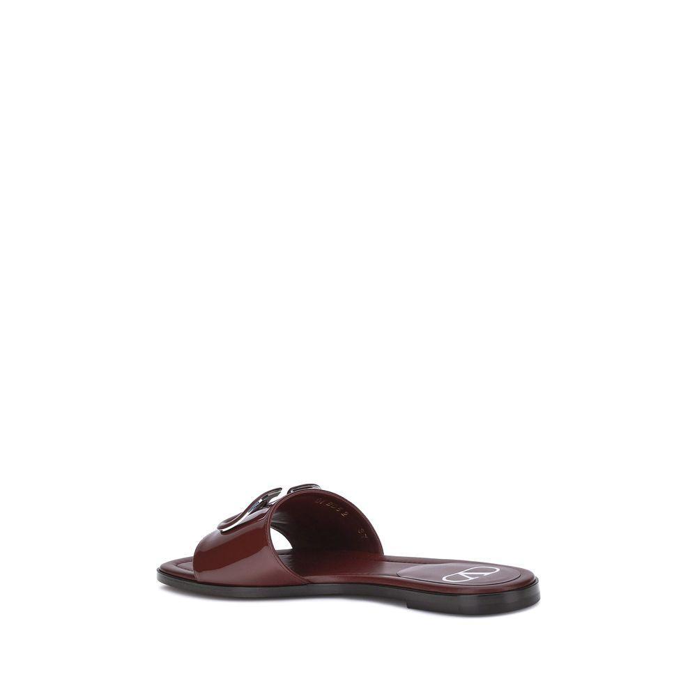Valentino Garavani Patent leathe VLogo slide Sandals VA-7W2S0BD5TMKAFD-EU36/US6
