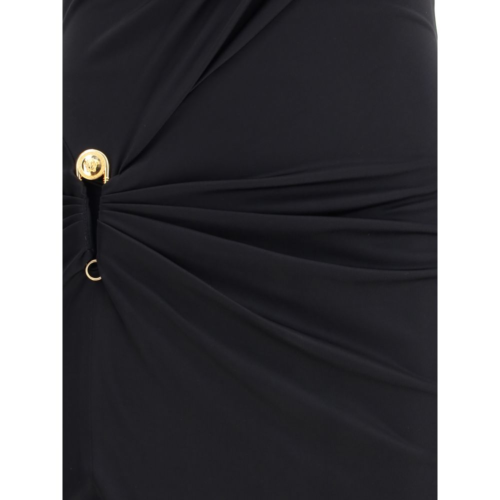 Versace Black Viscose Casual Dress