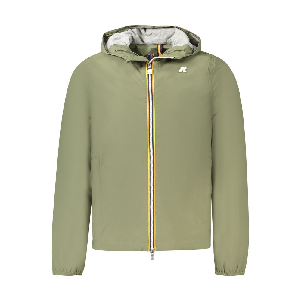 K-WAY Green Nylon Jackets & Coat