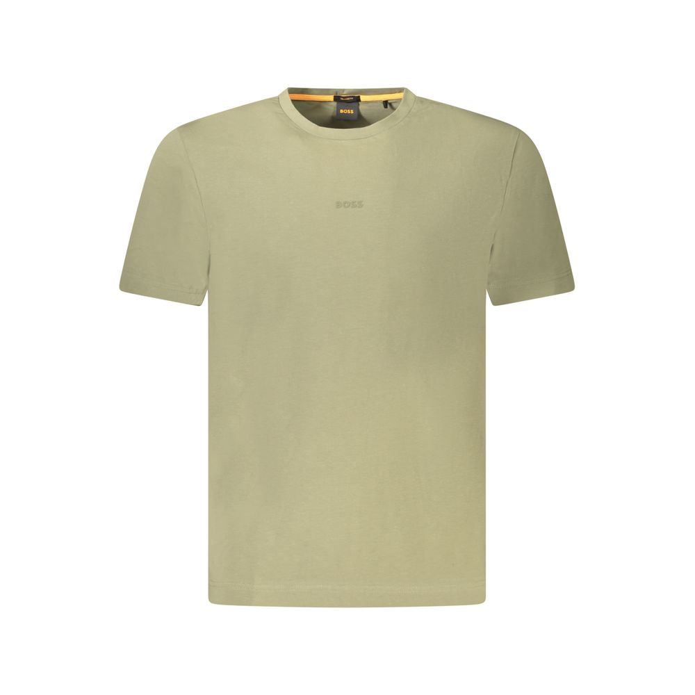 Hugo Boss Green Cotton Men TShirt