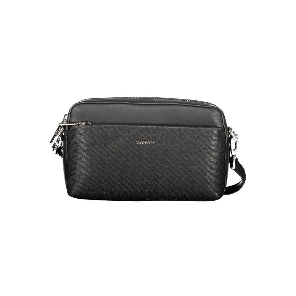 Front view with bag zipped and handles upright.