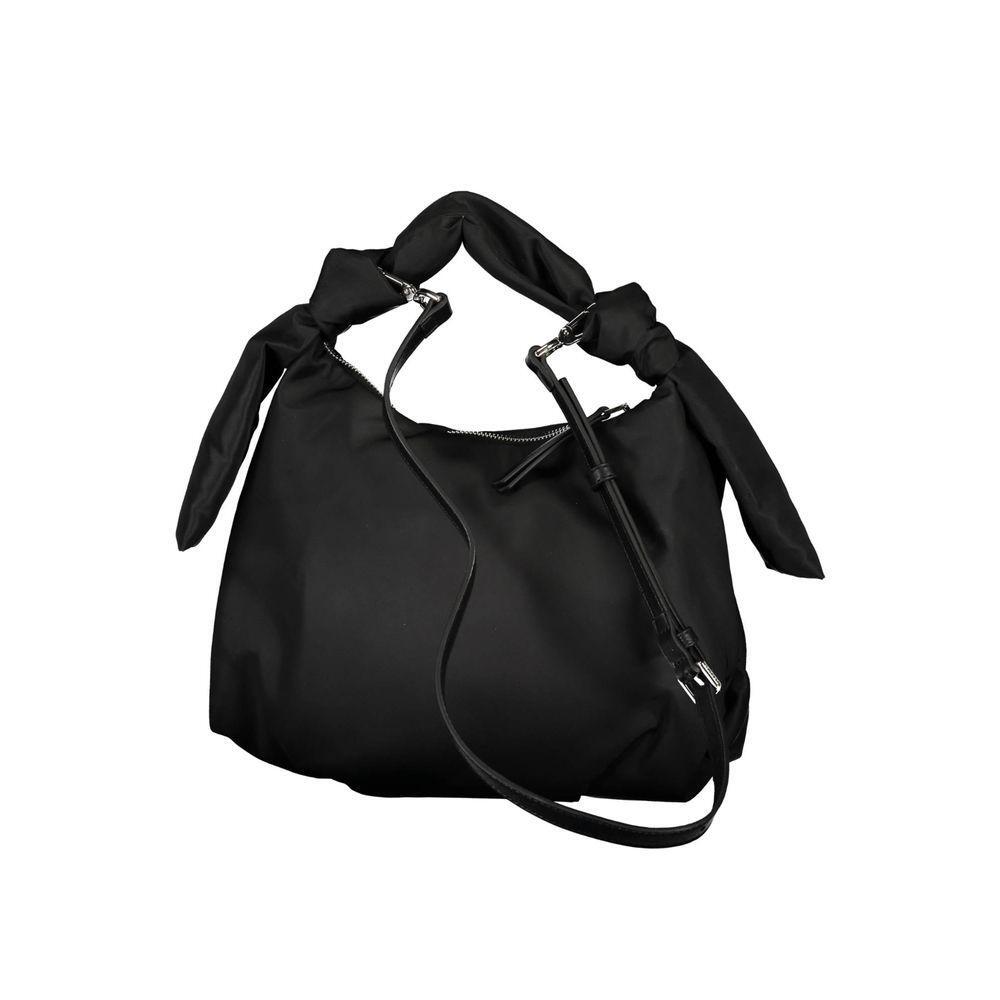 Front view with bag zipped and handles upright.
