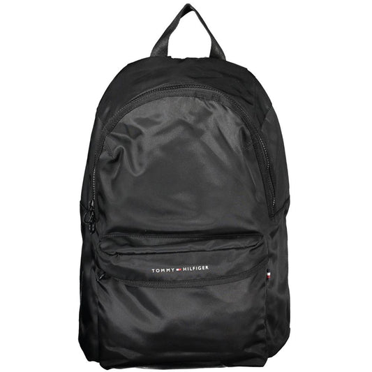 Tommy Hilfiger Black Polyester Backpack