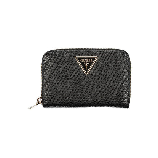 Guess Jeans Black Polyethylene Wallet GU-32226