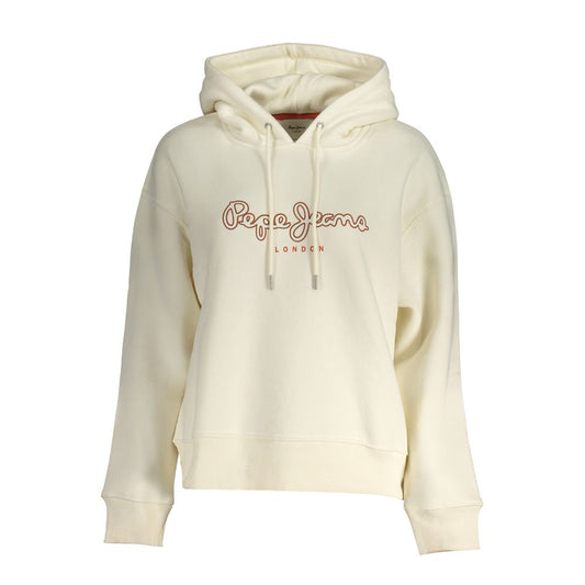 Pepe Jeans White Cotton Sweatshirt