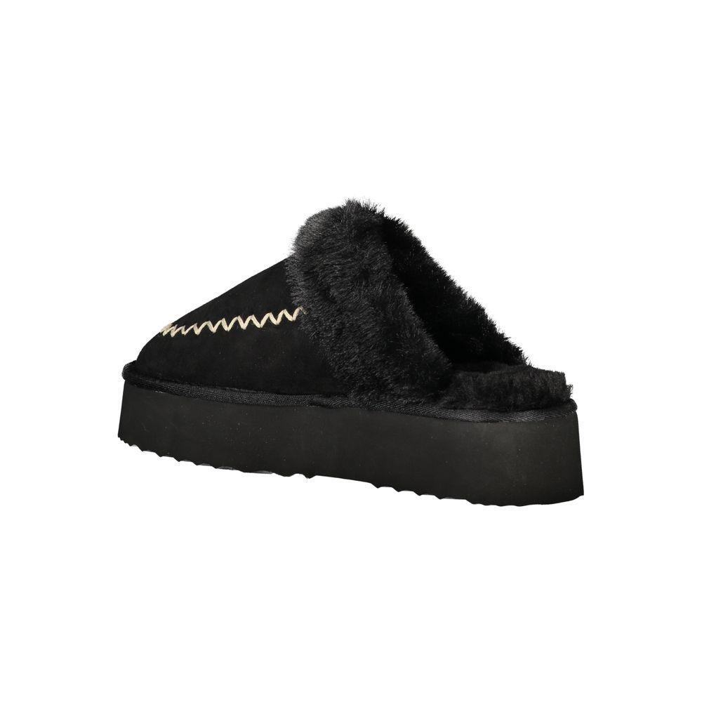 Laura Biagiotti Black Polyester Sandal LA-32801-EU38/US8