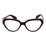 Yohji Yamamoto Purple Unisex Glasses Frame in acetate cat-eye style with full-rim design and demo lenses.