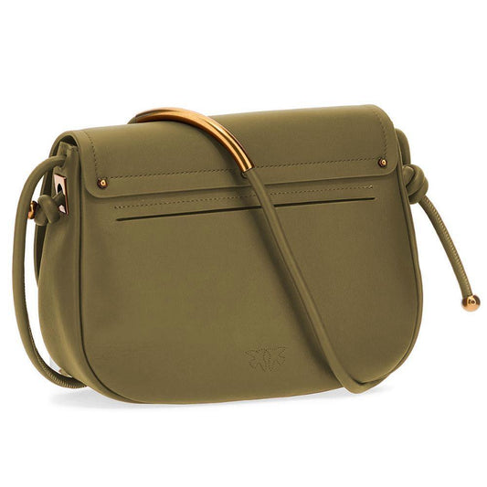 PINKO Green Leather Crossbody Bag PI-14341