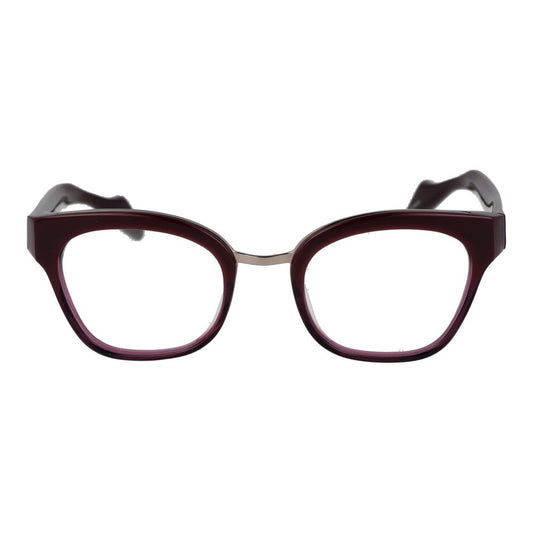 Yohji Yamamoto Purple Women Glasses Frame in acetate with butterfly style.