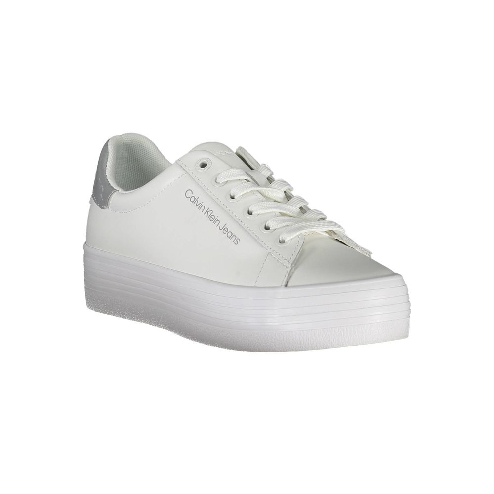 Calvin Klein Bianco Leather Women Sneaker